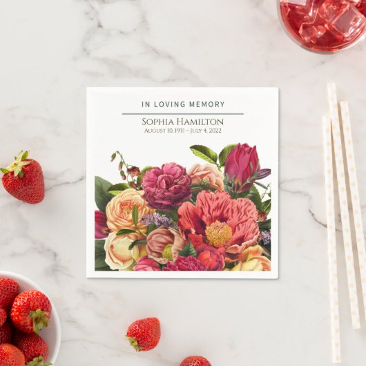 Gedenkstätte zur Beerdigung von hellen Wasserfarbe Serviette (Beispiel)