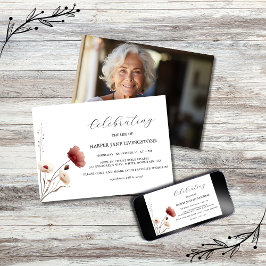 Gedenkstätte zur Beerdigung von Pink und Weißmohn Einladung