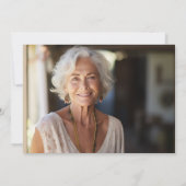 Gedenkstätte zur Beerdigung von Pink und Weißmohn Einladung (Rückseite)