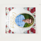 Gedenkstätte zur Beerdigung von Red White Blue Flo Wandteppich (Vorderseite (Horizontal))