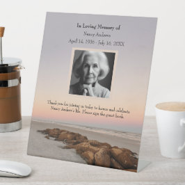 Gedenkstätte zur Beerdigung von Sonnenuntergang Sockelschild