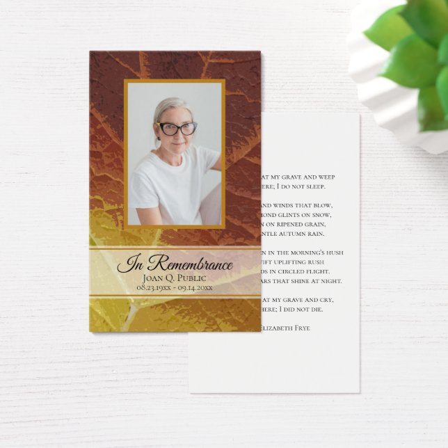 Gedenkstätten für Herbstbeerdigung (Schreibtisch)