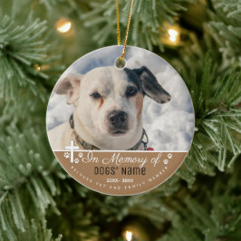Gedenkstätten für Hunde - Gedächtnisgeschenke für Keramik Ornament