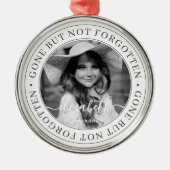 Gedenkstein, aber nicht vergessen Elegantes Chic F Ornament Aus Metall (Vorne)