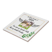 Gedenkstein für Hunde Verlust des Gedenkens an die Fliese (Seite)