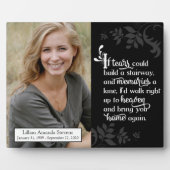 Gedenkstempel der Familienfeier Condolence Plaque Fotoplatte (Vorderseite)