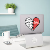 Gedenkstück meines Herzens lebt im Himmel Aufkleber (Laptop auf Schreibtisch)