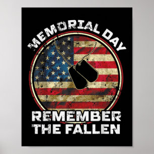 Gedenkt der gefallenen Veteranen Militär Happy Mem Poster