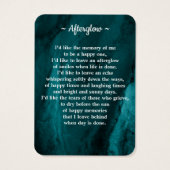 Gedenktafel 3 Foto Beerdigungskarte Grüne Marmor (Rückseite)