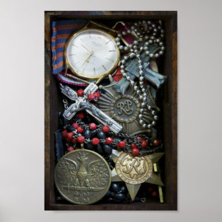 Gedenktafel des Zweiten Weltkriegs in Polen Poster