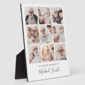 Gedenktafel für den 9-Foto-Text Fotoplatte (Seite)