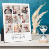 Gedenktafel für den 9-Foto-Text Fotoplatte (Seite)