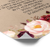 Gedenktafel für die Hochzeit 'In liebevoller Erinn Poster (Ecke)