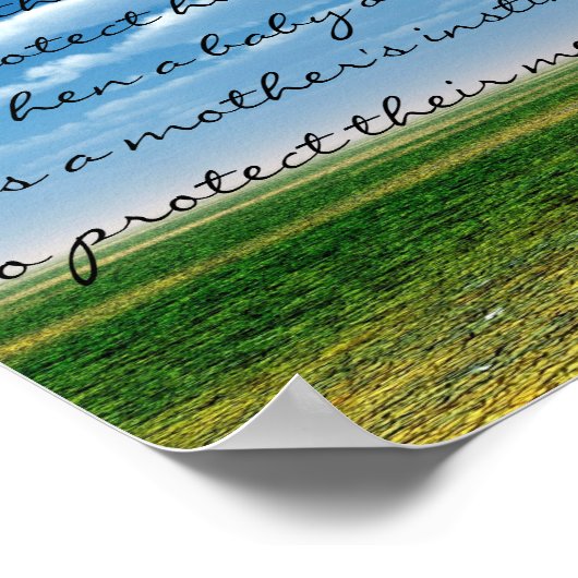 Gedenktafel für Fehlgeburten/Säugling Poster (Ecke)