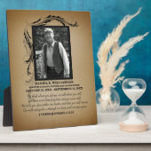 Gedenktafel für Gold-Foto Fotoplatte (Seite)