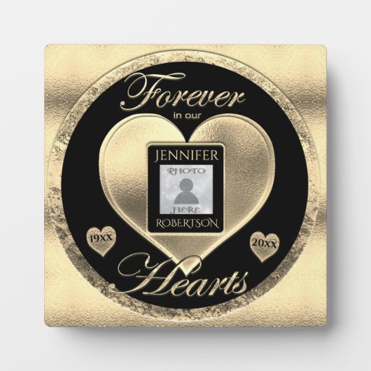 Gedenktafel für Gold-Foto Fotoplatte (Vorderseite)