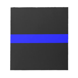 Gedenktafel für Polizeibeamte der dünnen blauen Li Notizblock