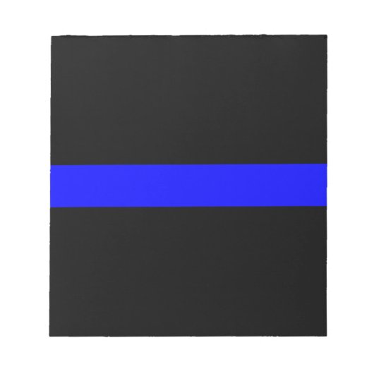Gedenktafel für Polizeibeamte der dünnen blauen Li Notizblock (Vorderseite)