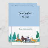 Gedenktafel Hundeschlittenwanderung Einladung (Vorne/Hinten)