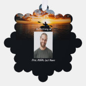 Gedenktafel Kayaking Sport Ornament Karte (Vorderseite)