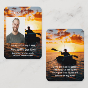 Gedenktafel Kayaking Sport Visitenkarte