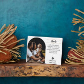 Gedenktafel mit Foto für den geliebten Hund – Pers Fotoplatte (Seite)