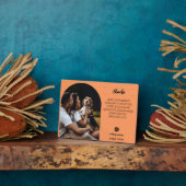 Gedenktafel mit Foto für den geliebten Hund – Pers Fotoplatte (Seite)