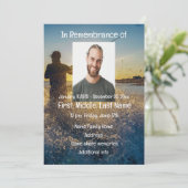 Gedenktafel Ocean Fly Fishing Fischer Einladung (Stehend Vorderseite)