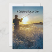 Gedenktafel Ocean Fly Fishing Fischer Einladung (Rückseite)