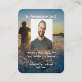 Gedenktafel Ocean Fly Fishing Fischer Visitenkarte (Vorderseite)