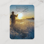 Gedenktafel Ocean Fly Fishing Fischer Visitenkarte (Rückseite)