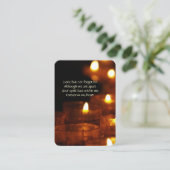 Gedenktafel zur Erinnerung an Pocket Keepake Visitenkarte (Stehend Vorderseite)