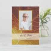 Gedenktafeln für die Herbstbeerdigung Programm (Stehend Vorderseite)