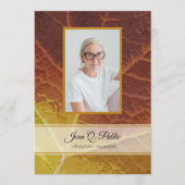 Gedenktafeln für die Herbstbeerdigung Programm (Vorderseite)