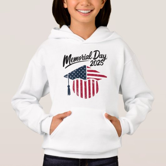 Gedenktag 2025 Patriotic - Graduation Cap Hoodie (Vorderseite)