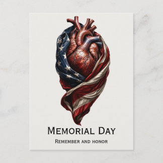 Gedenktag Amerikanischer Herz-Tribut Postkarte
