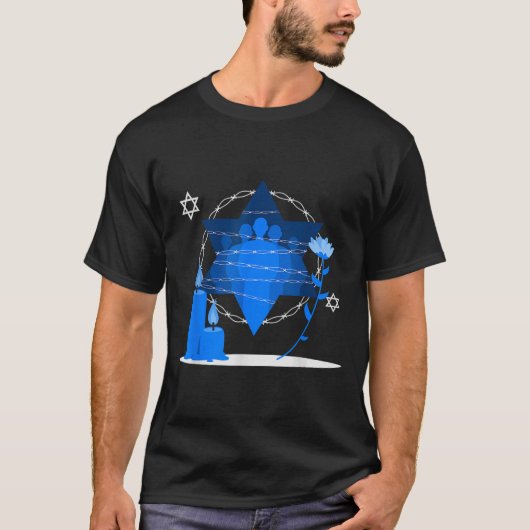Gedenktag an den Holocaust - Yom Hashoah T-Shirt (Vorderseite)