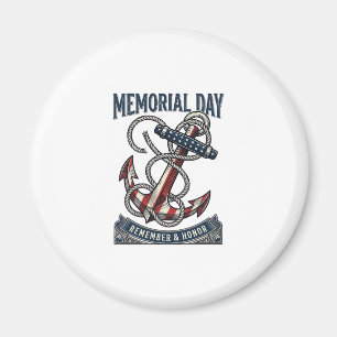 Gedenktag Anker Erinnern Ehren Vintage-Shirt_1 Magnet