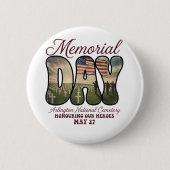 Gedenktag Arlington National Cemetery Button (Vorderseite)