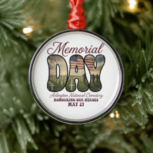 Gedenktag Arlington National Cemetery Ornament Aus Metall
