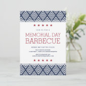 Gedenktag Barbecue Party Einladung (Stehend Vorderseite)