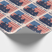 Gedenktag Barbecue Party Geschenkpapier (Ecke)