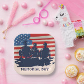 Gedenktag Barbecue Party Pappteller (Party)