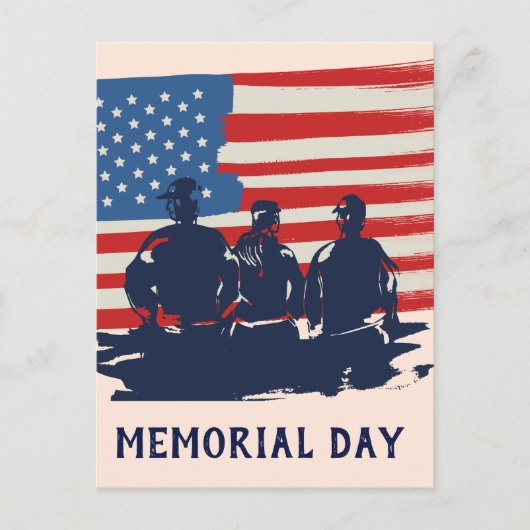 Gedenktag Barbecue Party Postkarte (Vorderseite)