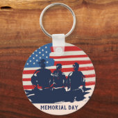 Gedenktag Barbecue Party Schlüsselanhänger (Vorderseite)