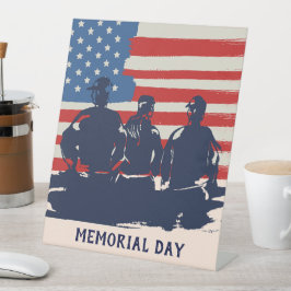 Gedenktag Barbecue Party Sockelschild