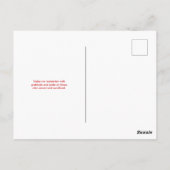 Gedenktag der amerikanischen Flagge Postkarte (Rückseite)