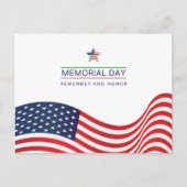 Gedenktag der amerikanischen Flagge Postkarte (Vorderseite)