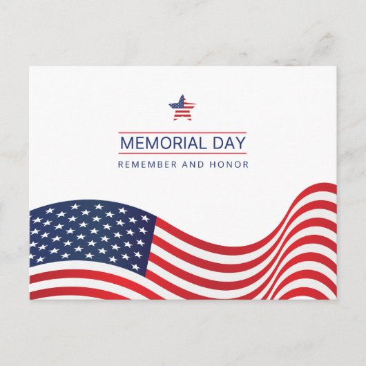 Gedenktag der amerikanischen Flagge Postkarte (Vorderseite)