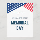 Gedenktag der patriotischen US Flagge Postkarte (Vorderseite)